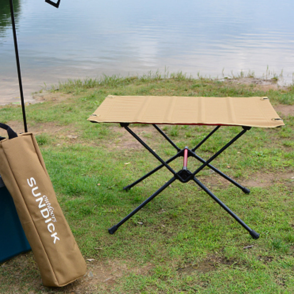 Outdoor Folding Camping Table – Aluminum Alloy Mesh Picnic Table (59.7cm)