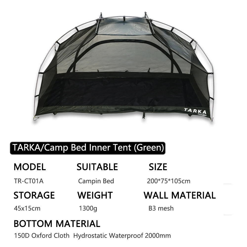 TARKA Inner Camping Bed Tent – Lightweight Mesh Bug Shelter for Solo Hiking