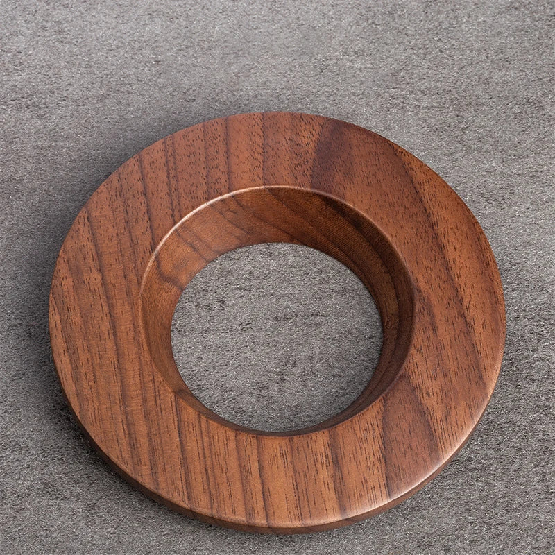 Walnut Pour-Over Coffee Filter Stand | Wooden Dripper Holder for V60 & Origami