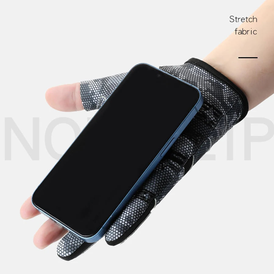 Breathable Fishing Gloves | Anti-Slip 3-Finger Cut Sun Protection – Unisex