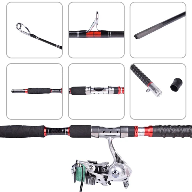 Heavy-Duty Saltwater Jigging Rod – 50–80 lb Power, 6' Length