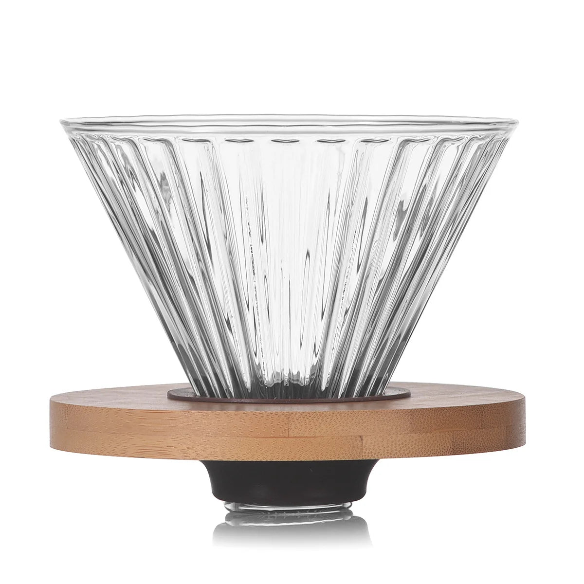 Glass Pour Over Coffee Set | Carafe & Glass Filter Holder (500ml/600ml)
