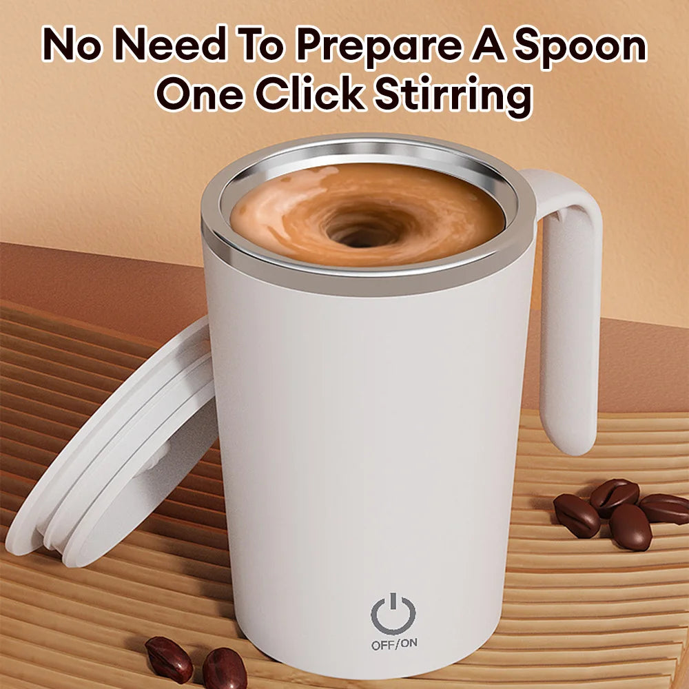 400ml Self-Stirring Coffee Cup | Electric Magnetic Mixing Mug