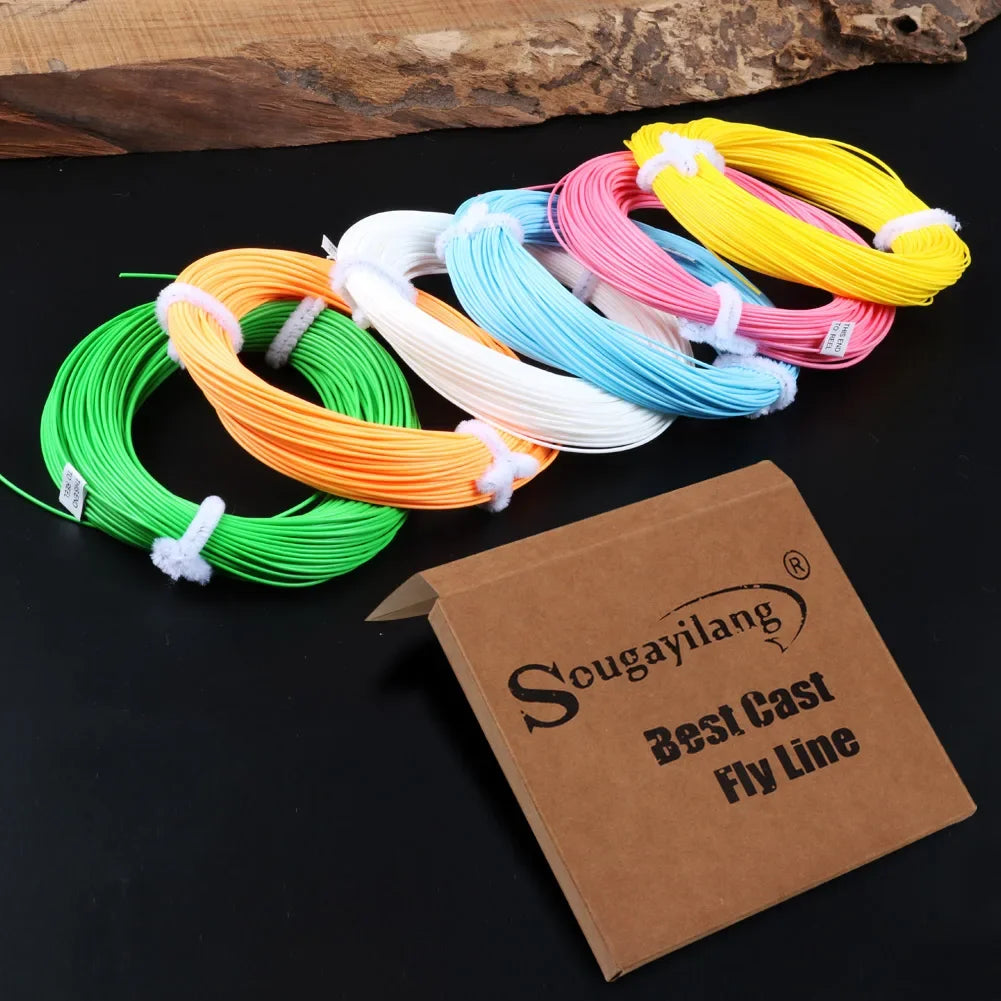 Sougayilang 100FT Weight Forward Floating Fly Fishing Line (4F–8F)