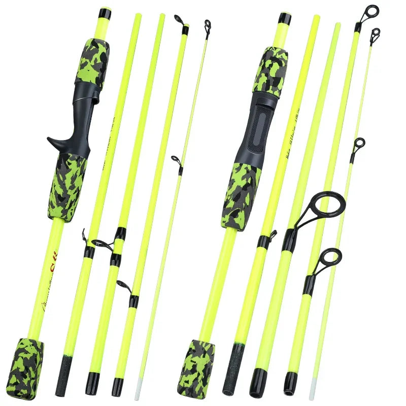 Sougayilang 1.7m Ultralight Fishing Rod | 5-Section Carbon Lure Rod