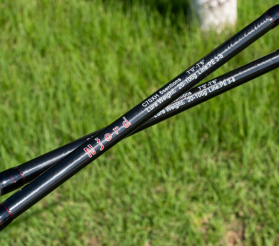 6-Section Carbon Fiber Travel Fishing Rod | Casting & Spinning