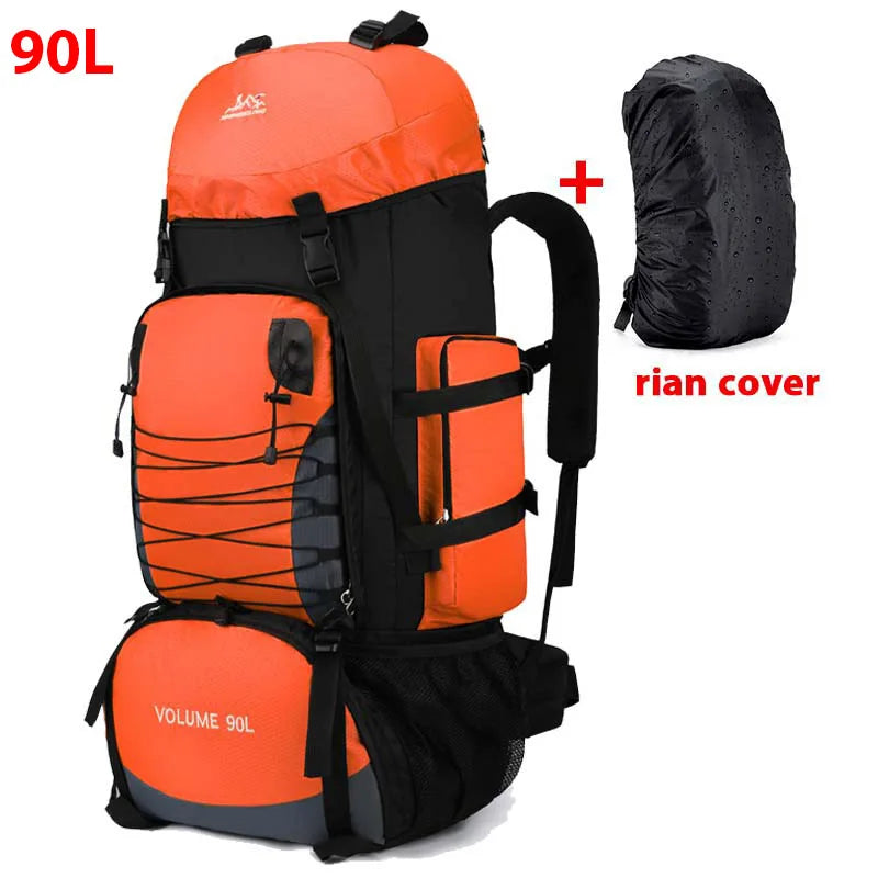 90L Large Hiking Backpack – Tactical-Style Camping Rucksack with MOLLE Straps