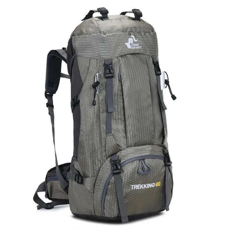60L Hiking Backpack with Rain Cover – Outdoor Camping & Travel Rucksack