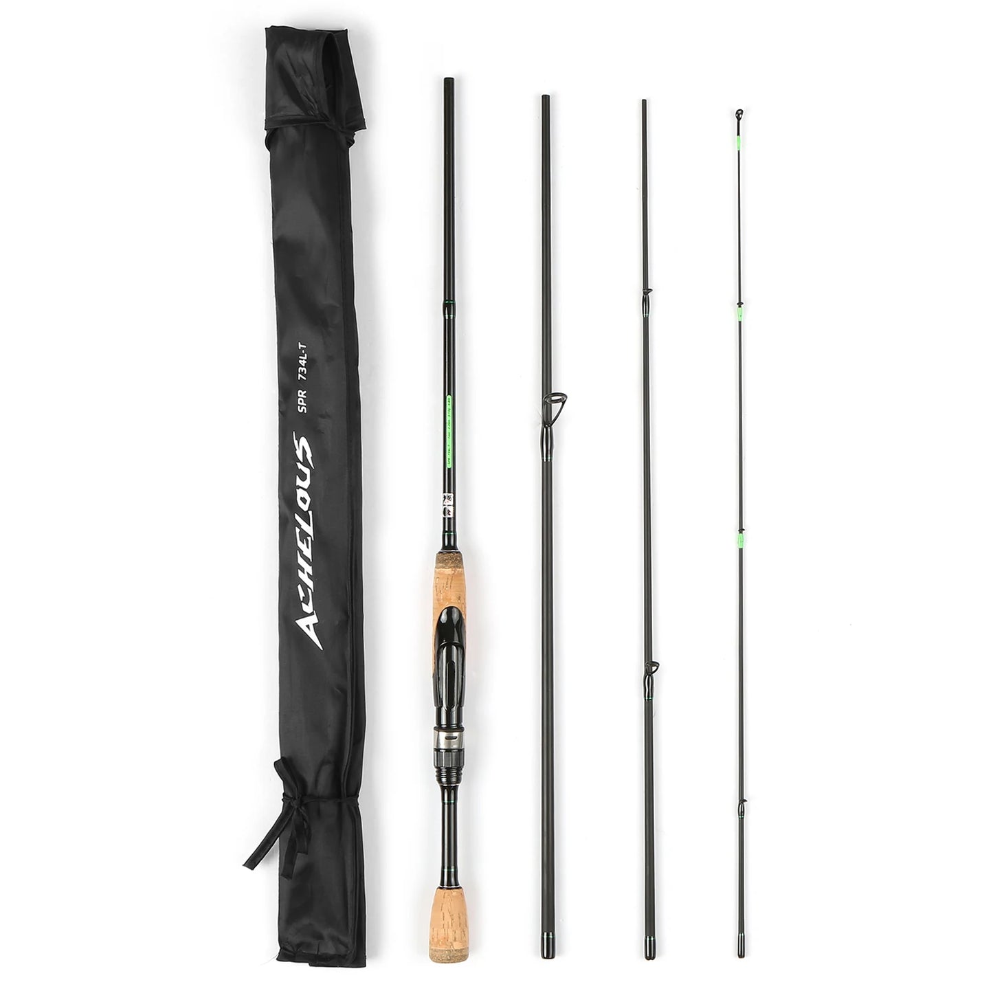Portable Travel Spinning Rod | 4-Piece Carbon Fiber | 1.8m–2.2m