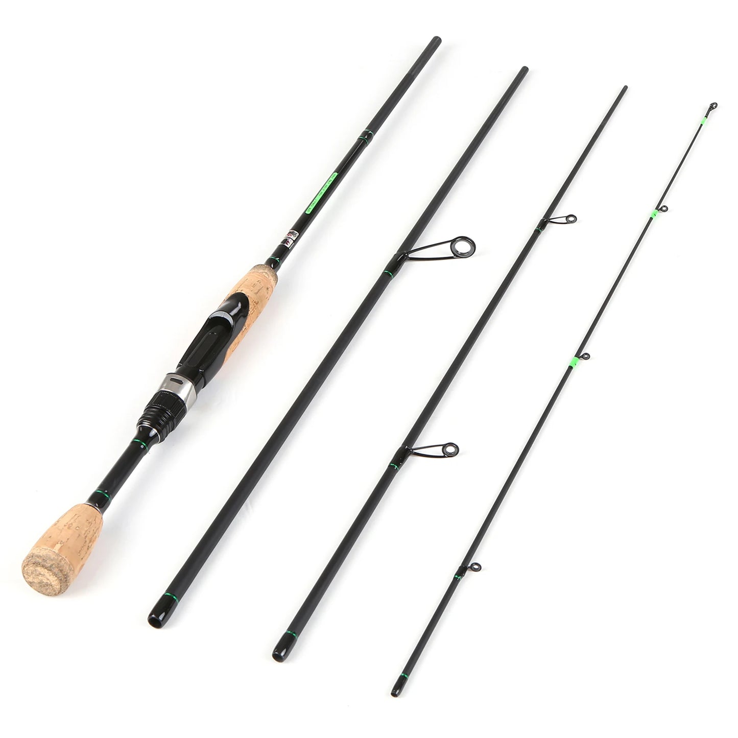 Portable Travel Spinning Rod | 4-Piece Carbon Fiber | 1.8m–2.2m