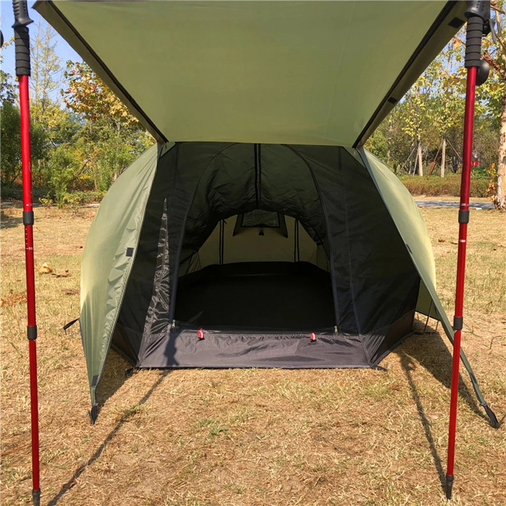 Ultralight Four-Season 1-Person Tent – Compact Shelter with Aluminum Poles