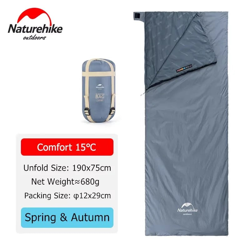 Naturehike LW180 Sleeping Bag – Ultralight for Camping & Travel