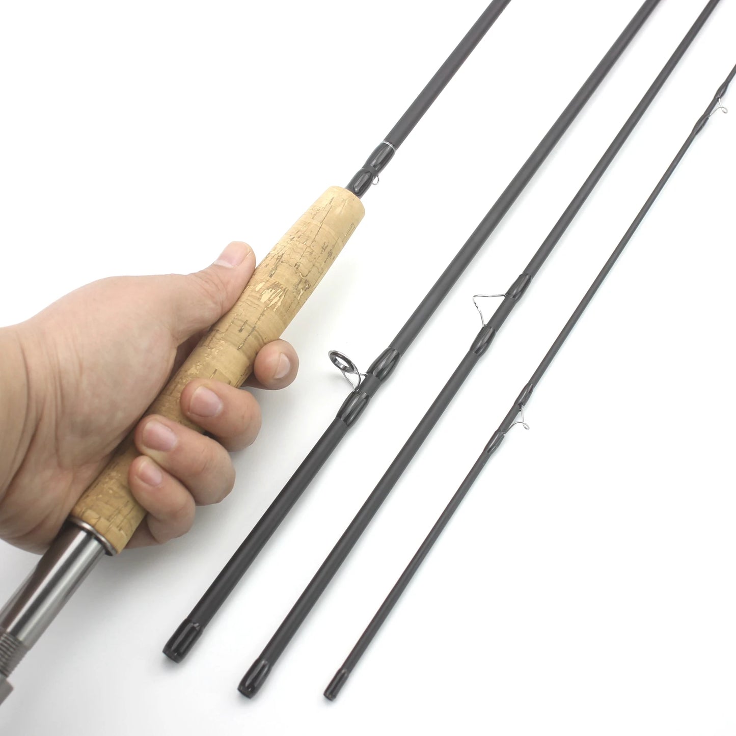 Seachaser 7FT 5/6WT Fly Fishing Rod – Carbon Fiber, Slow Action with Cork Handle