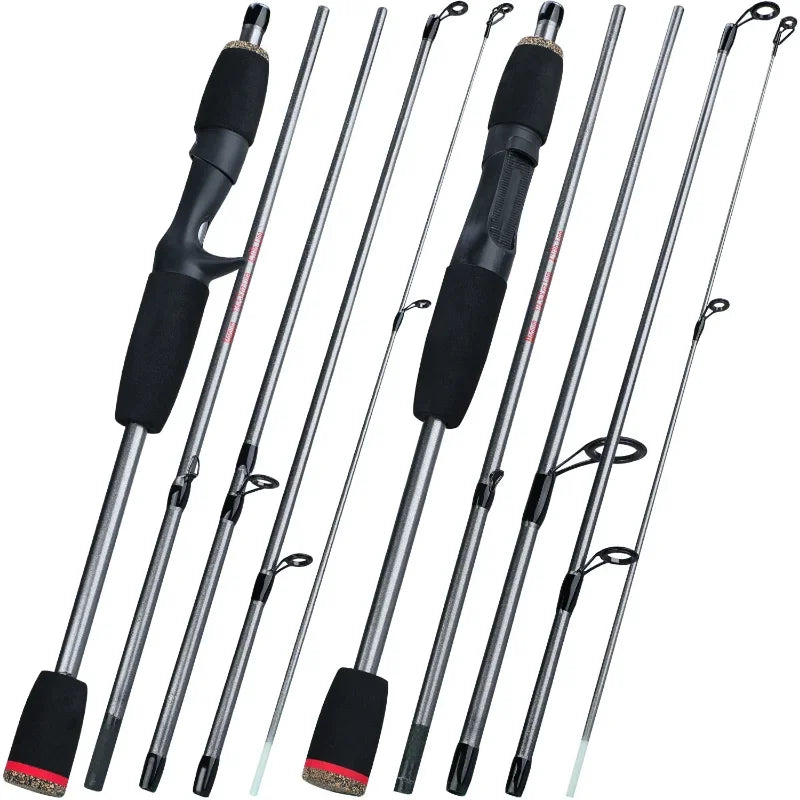 Sougayilang 1.7m Ultralight Fishing Rod | 5-Section Carbon Lure Rod