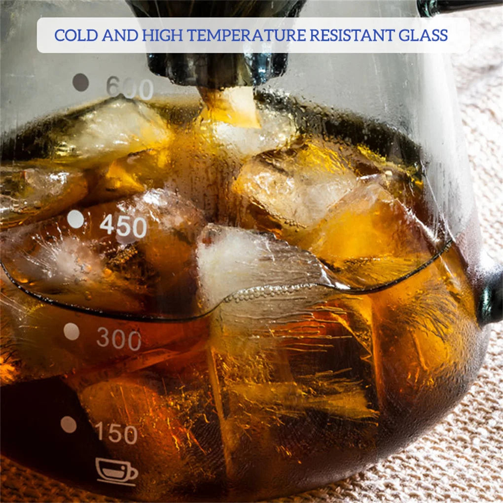 600ml Glass Coffee Server | Pour-Over Carafe with Measurement Scale
