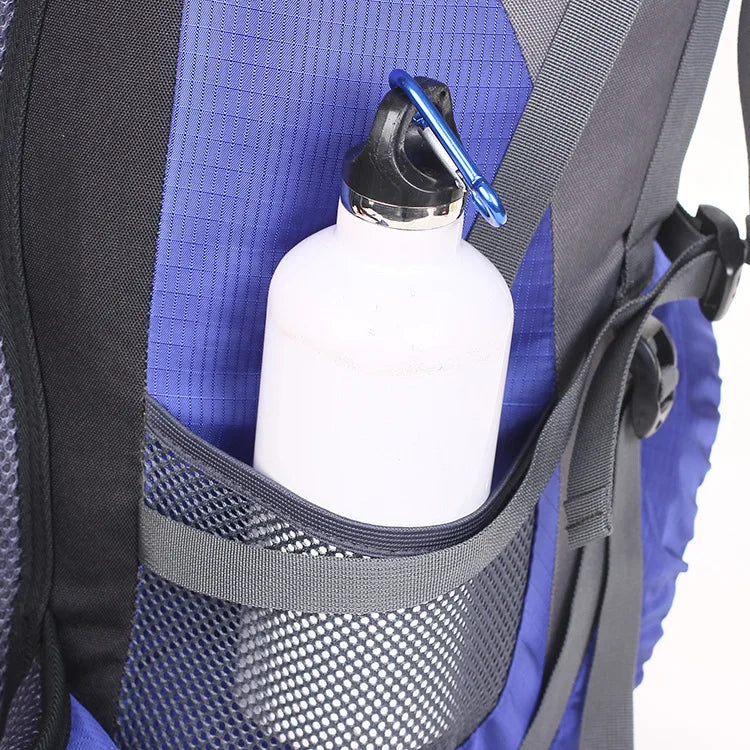50L Waterproof Climbing Backpack | Nylon Hiking Rucksack with Rain Cover