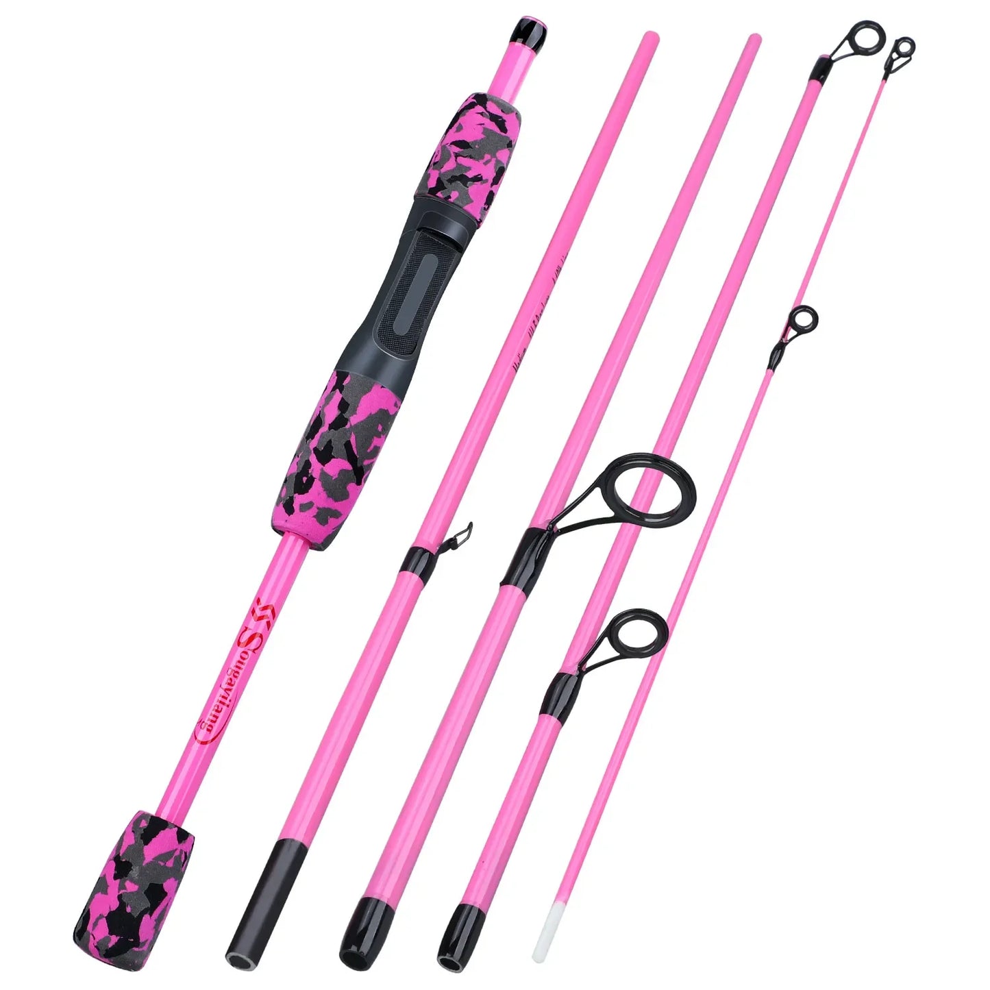 Sougayilang 1.7m Ultralight Fishing Rod | 5-Section Carbon Lure Rod