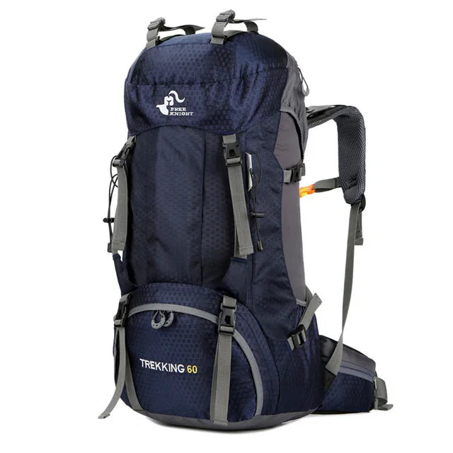 60L Hiking Backpack with Rain Cover – Outdoor Camping & Travel Rucksack