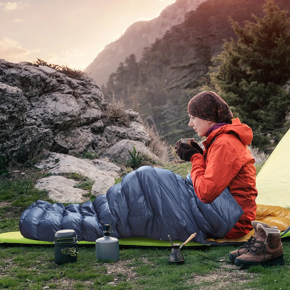Kamperbox Ultralight Down Sleeping Bag – 800 Fill Power, 250g RDS Duck Down