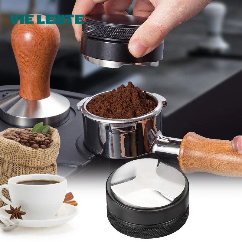 Espresso Coffee Distributor Tool | Adjustable Tamper (51mm / 53mm / 58mm)