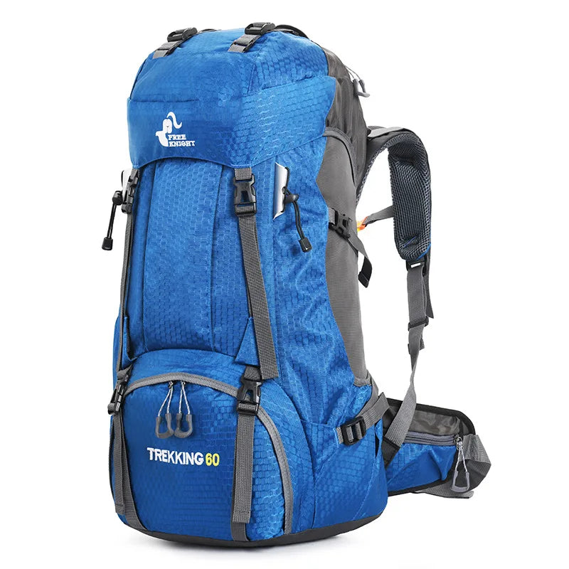 60L Hiking Backpack with Rain Cover – Outdoor Camping & Travel Rucksack