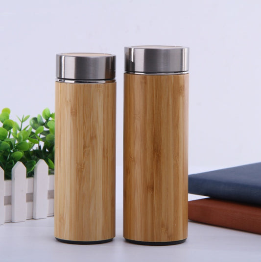 Bamboo Travel Mug | Stainless Steel Insulated Cup 360ml/450ml