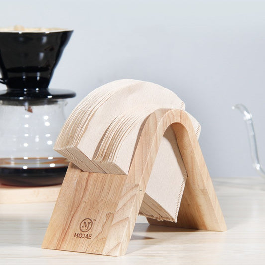 A-Frame Wooden Coffee Filter Holder | Minimalist Filter Storage Stand