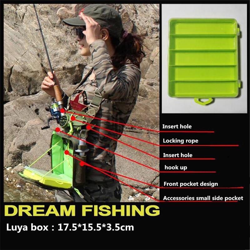 Fishing Chest Bag | Multi-Position Tackle Pack with Fluorescent Rope Design