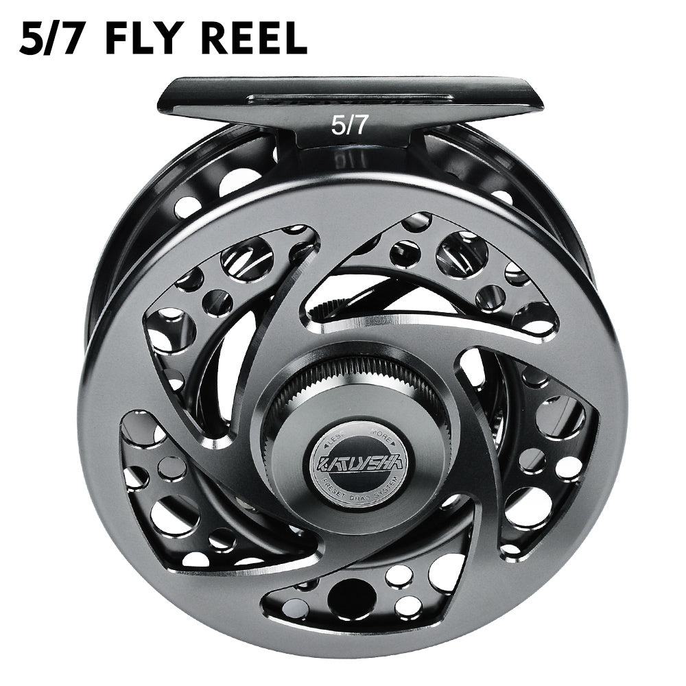 CNC Machined Fly Fishing Reel – Lightweight Aluminum Reel (5/6, 7/8, 9/10 wt)