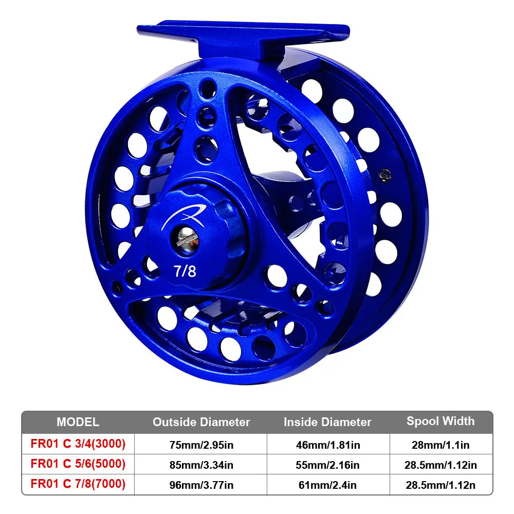 PROBEROS Fly Reel – Aluminum, CNC Machined, 3/4 to 7/8 wt, 3+1BB