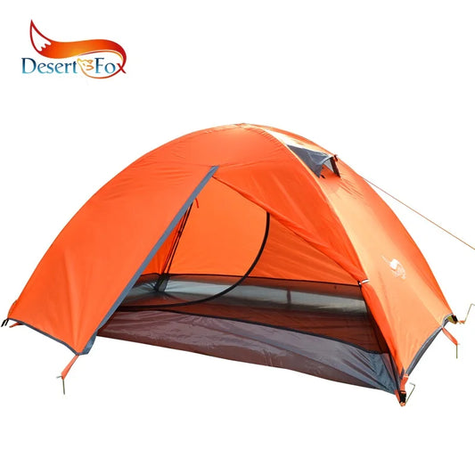 Desert&Fox Solo Backpacking Tent – Double Layer, 4-Season Waterproof Shelter