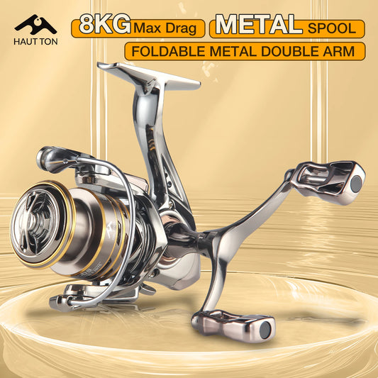 HAUT TON Spinning Fishing Reel | 5.2:1 Gear Ratio, 13.2lb Drag