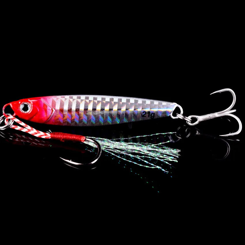 Vertical Metal Jig Lure Set | 3/5/8pcs Saltwater Jigging Lures (7g–40g)
