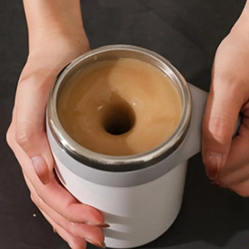 Self-Stirring Coffee Mug | Rechargeable Stainless Steel Travel Cup