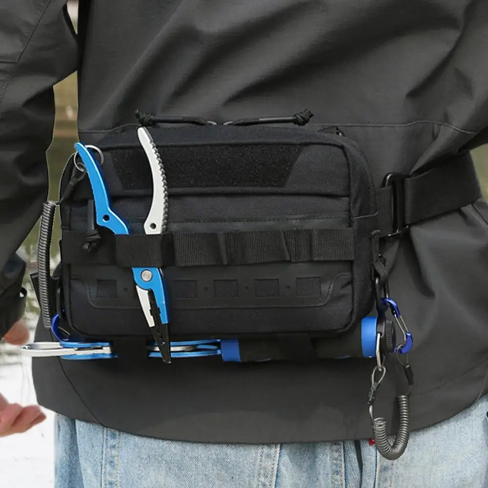 Waterproof Fishing Chest Rig Vest | Adjustable Outdoor Tackle Pouch
