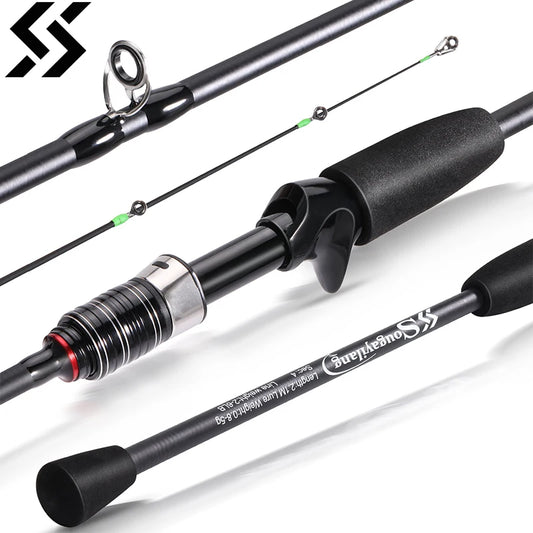 Sougayilang Carbon Lure Rod | 1.8–2.1M Ultralight Spinning & Casting Rod