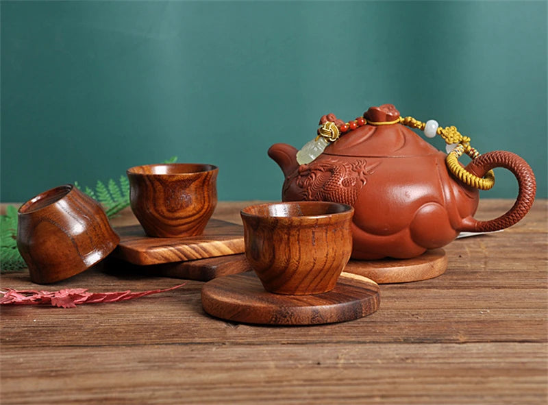 Handcrafted Wooden Mug | Natural Wood Cup for Coffee, Tea, or Beer
