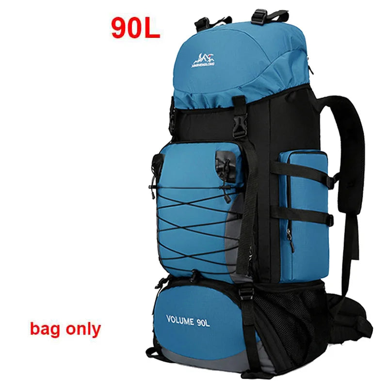 90L Large Hiking Backpack – Tactical-Style Camping Rucksack with MOLLE Straps