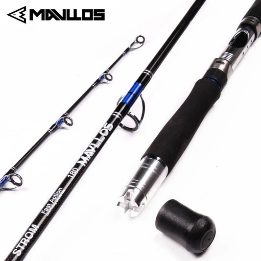 Heavy-Duty Saltwater Jigging Rod – 50–80 lb Power, 6' Length