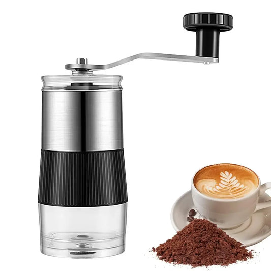 Portable Manual Coffee Grinder – Hand Crank Burr Mill for Travel, Home, or Camping