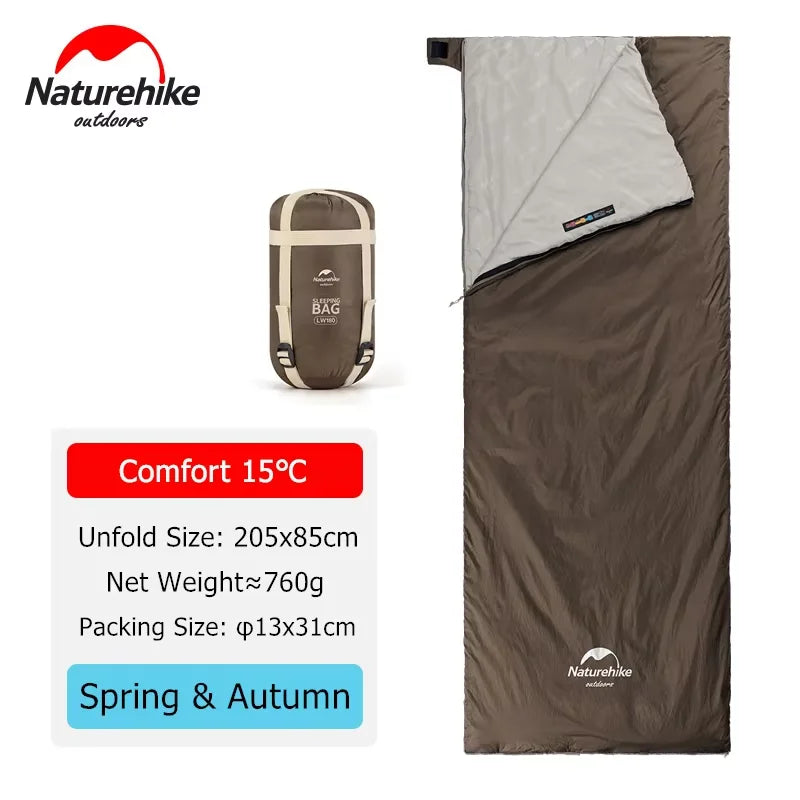 Naturehike LW180 Sleeping Bag – Ultralight for Camping & Travel