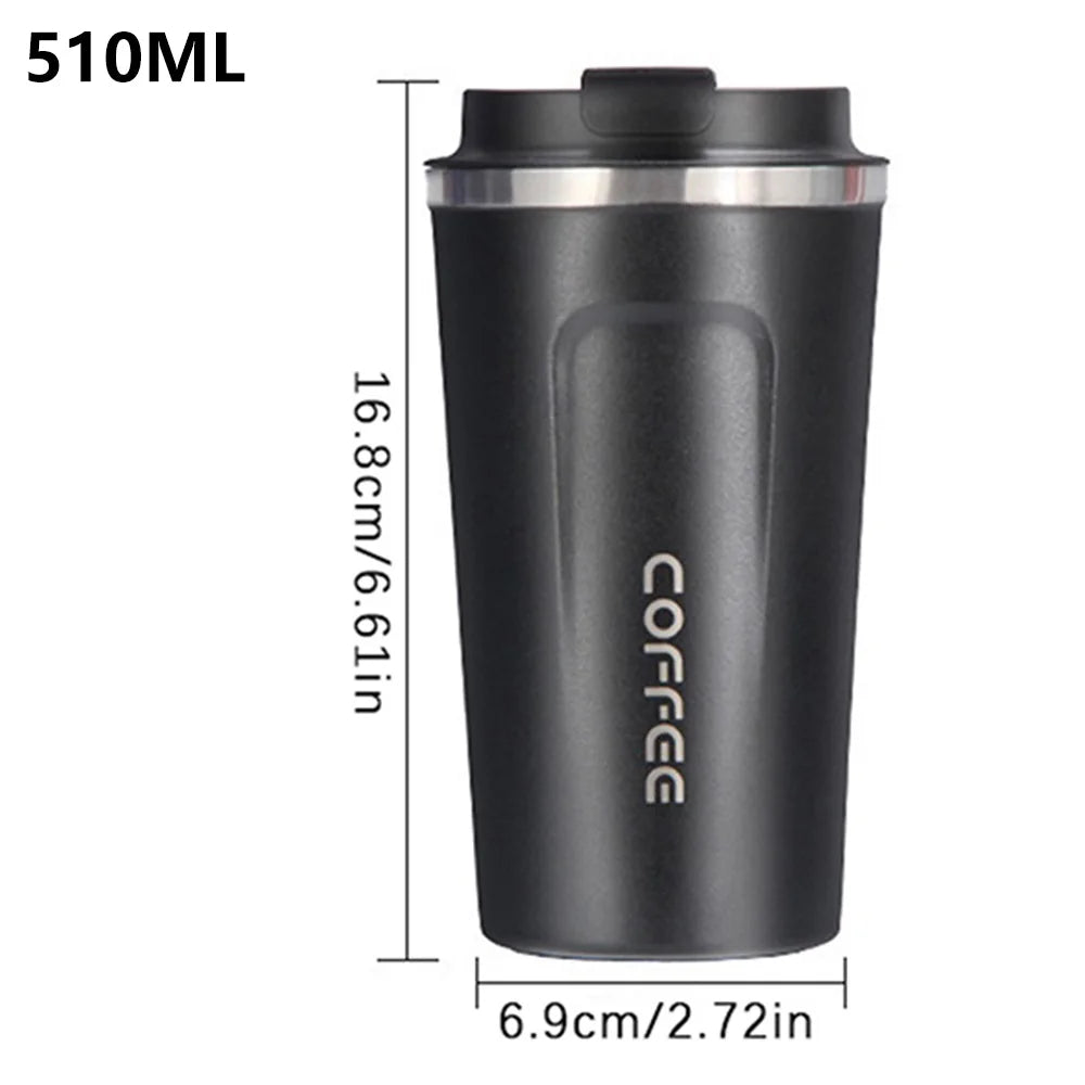 510ml Smart Stainless Steel Coffee Tumbler | Leakproof Thermos with Temperature Display