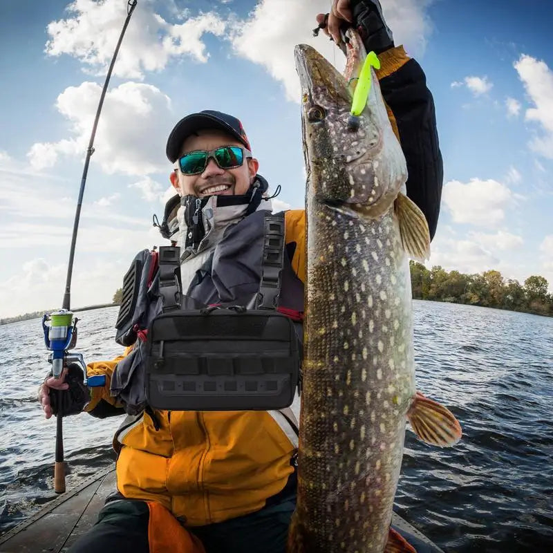 Waterproof Fishing Chest Rig Vest | Adjustable Outdoor Tackle Pouch