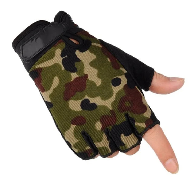 Camouflage Fishing Gloves | Breathable Non-Slip Outdoor Gloves for Men & Women