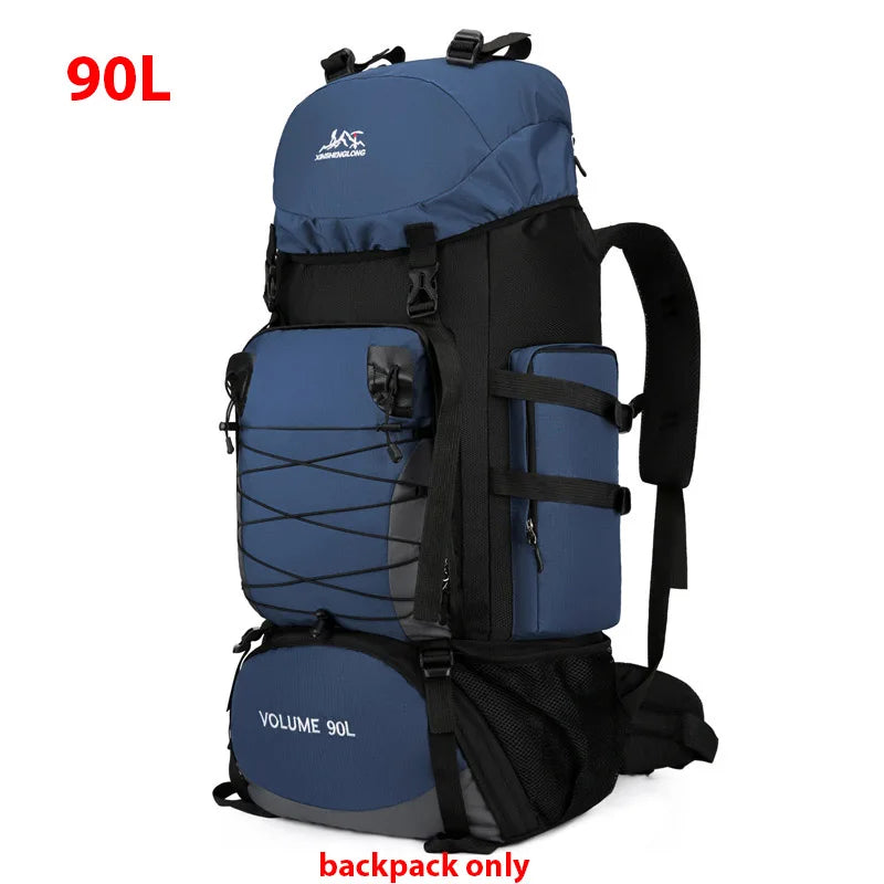 90L Large Hiking Backpack – Tactical-Style Camping Rucksack with MOLLE Straps