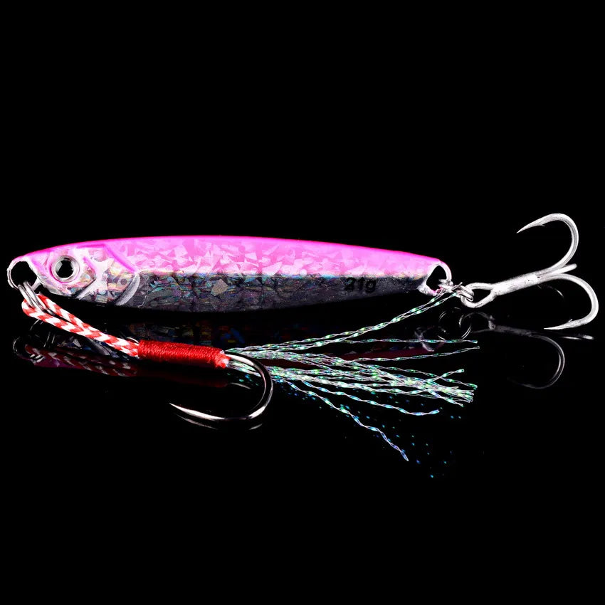 Vertical Metal Jig Lure Set | 3/5/8pcs Saltwater Jigging Lures (7g–40g)