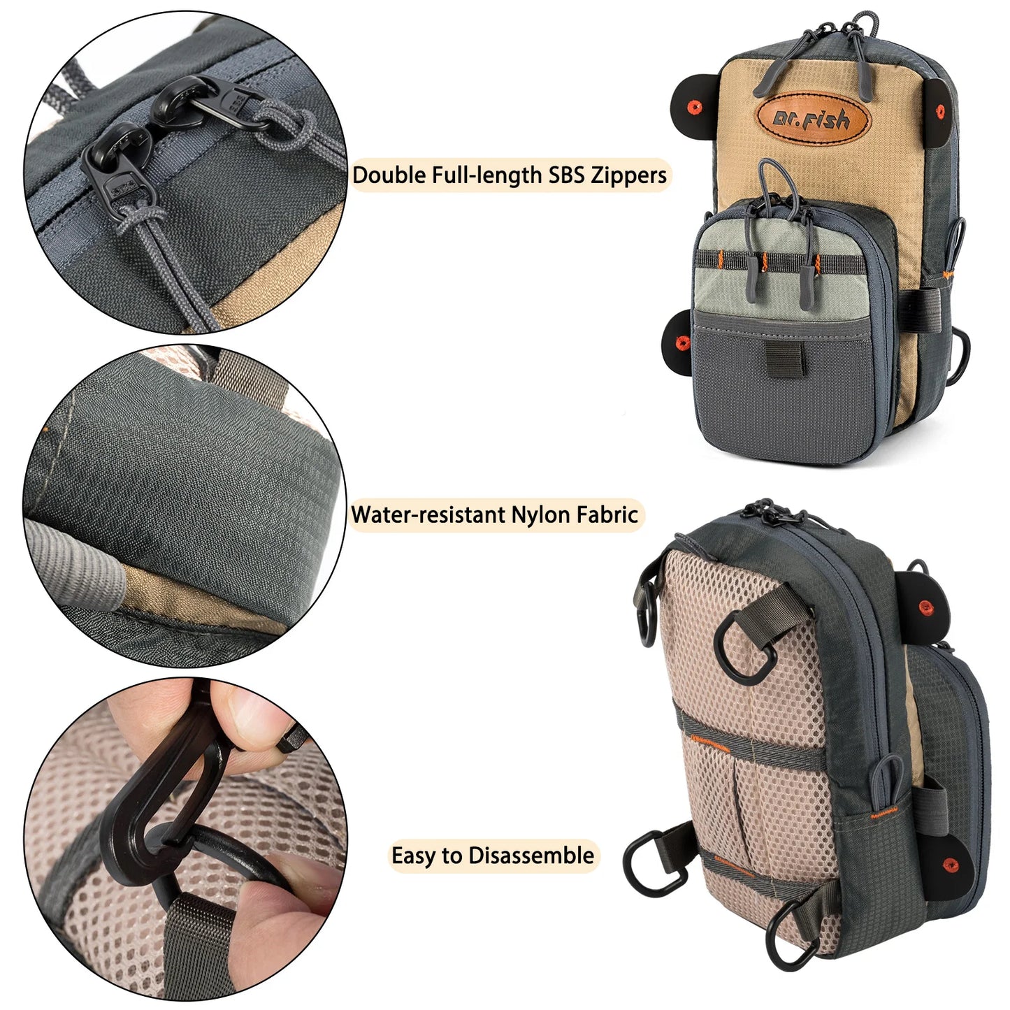 Fly Fishing Chest & Waist Bag | Lightweight Adjustable Tackle Pack