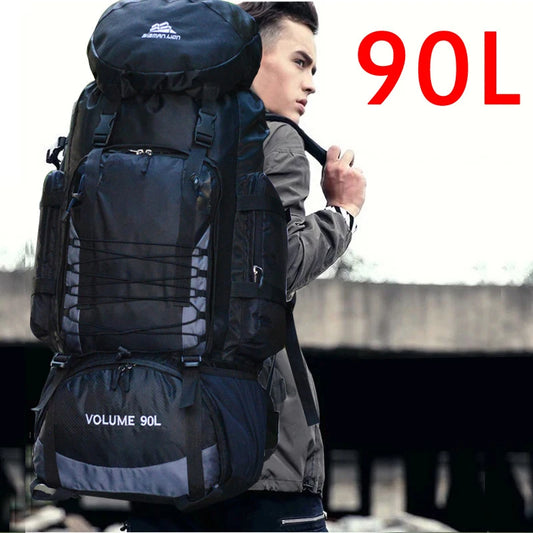 90L Large Hiking Backpack – Tactical-Style Camping Rucksack with MOLLE Straps