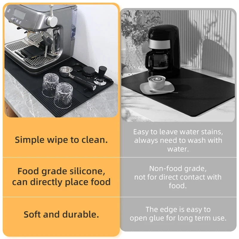 Silicone Coffee Tamper Mat | Espresso Tool Station for Portafilter & Distributor