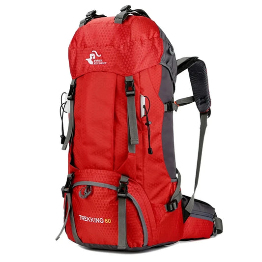 60L Hiking Backpack with Rain Cover – Outdoor Camping & Travel Rucksack